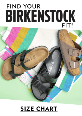 Find Your Birkenstock Fit! View Size Chart.